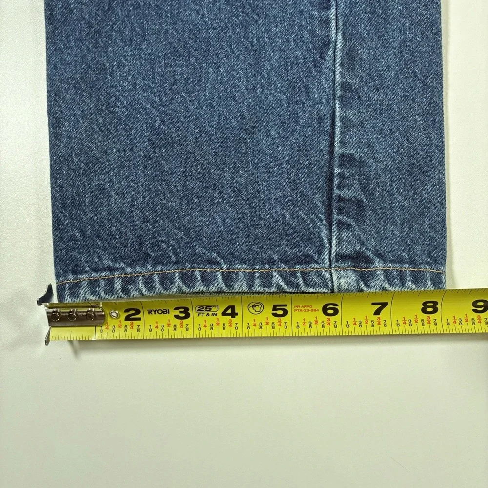 Vintage Levi's Orange Tab‎ 505 Jeans 36x30 Blue Distressed Denim 90s (Tag 38x30)